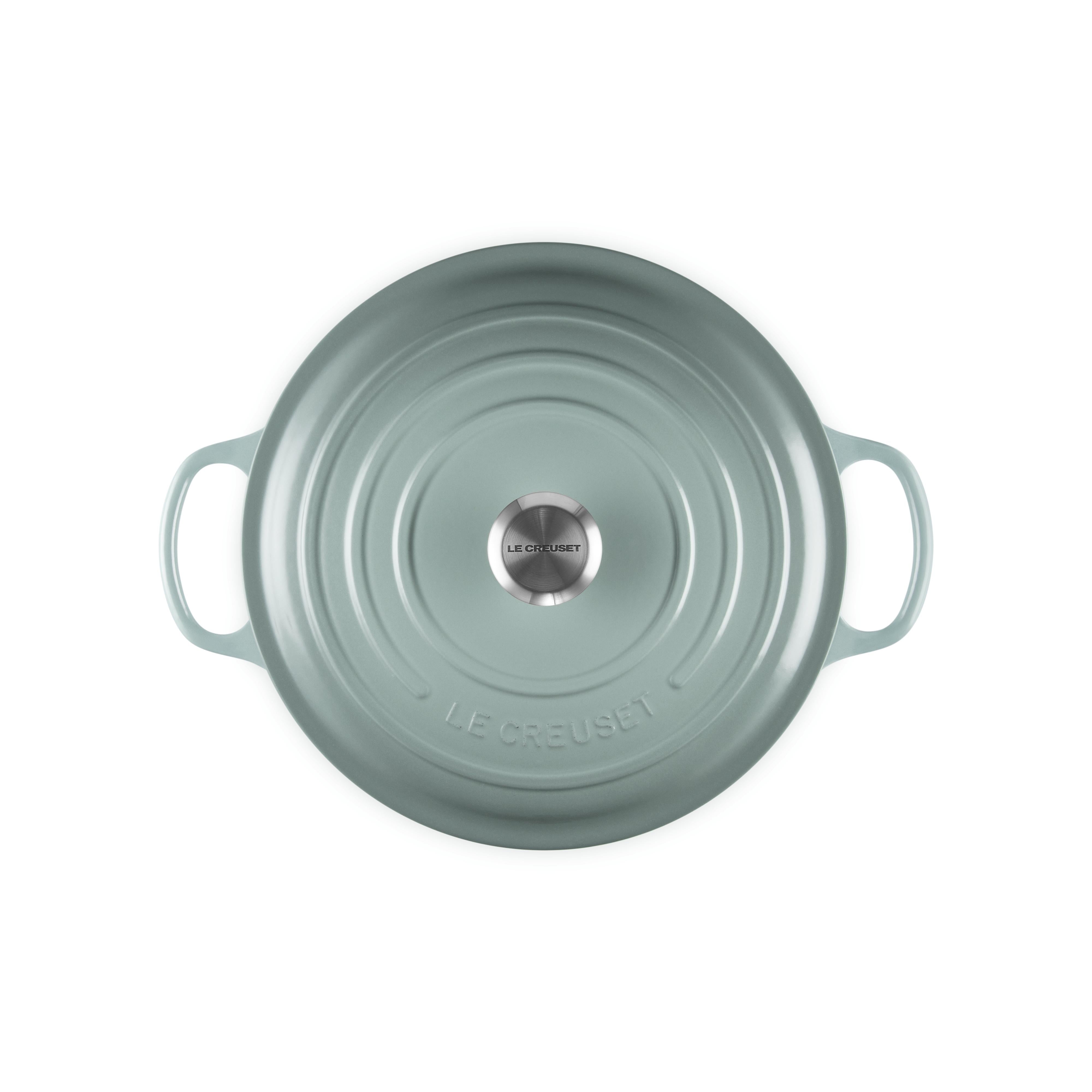 Le Creuset - 6.2L Sea Salt Shallow Risotto French/Dutch Oven (30CM) Lid