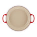 Le Creuset 4.7L Cherry Red / Cerise Shallow Braiser (32 cm) inside 