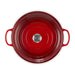 Le Creuset 4.7L Cherry Red / Cerise Shallow Braiser (32 cm) top