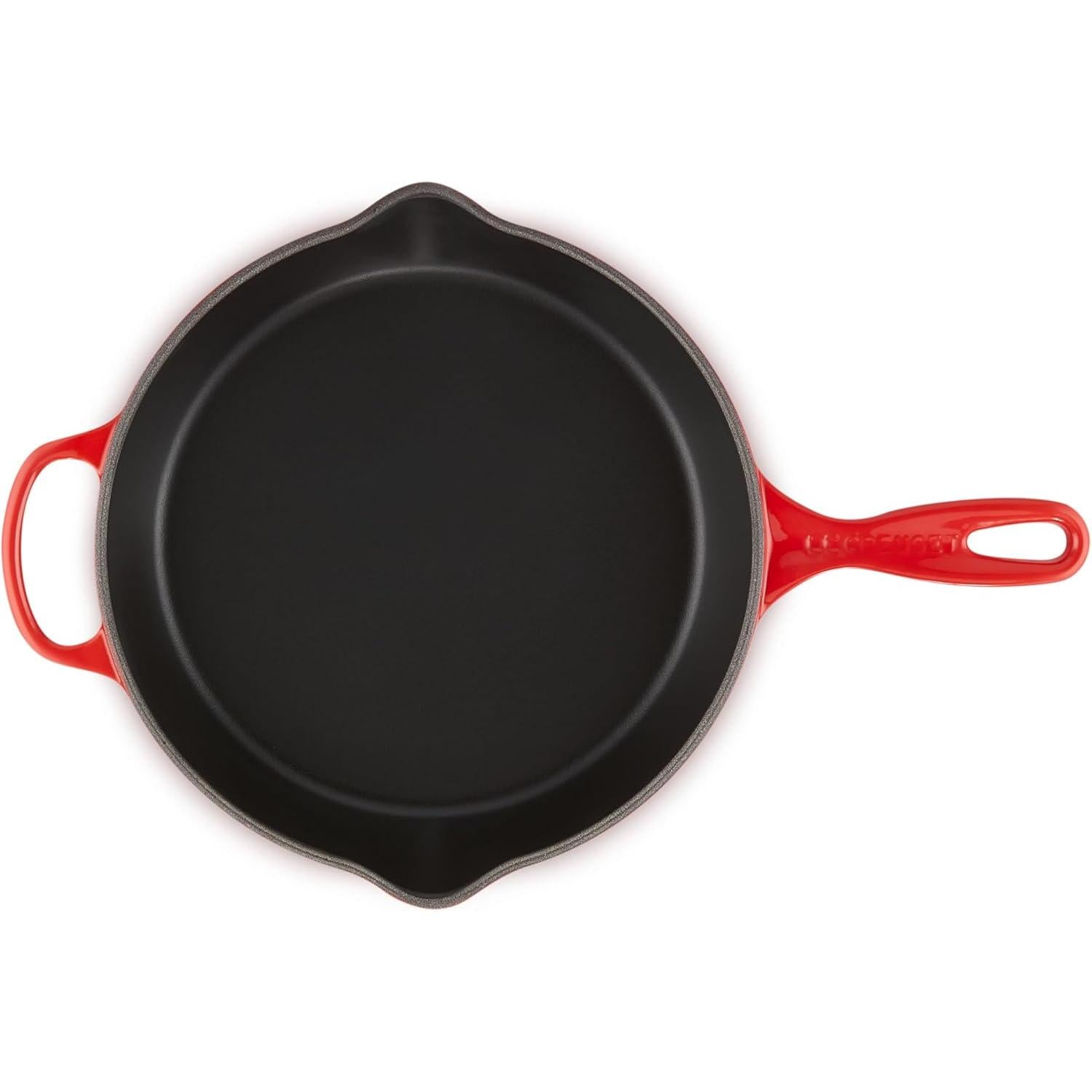 Le Creuset - 26cm / 2L Cerise Deep Round Skillet (10") Inside Black Deep