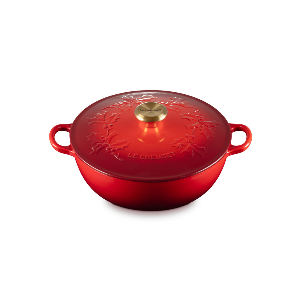 Le Creuset - 4.1 L Cherry Red / Cerise Holly Chef's French Oven