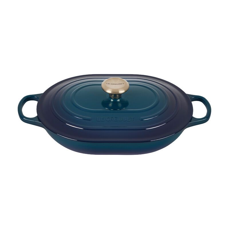 Le Creuset Oblong Casserole 3.4 L Agave (31 cm) — Consiglio's Kitchenware