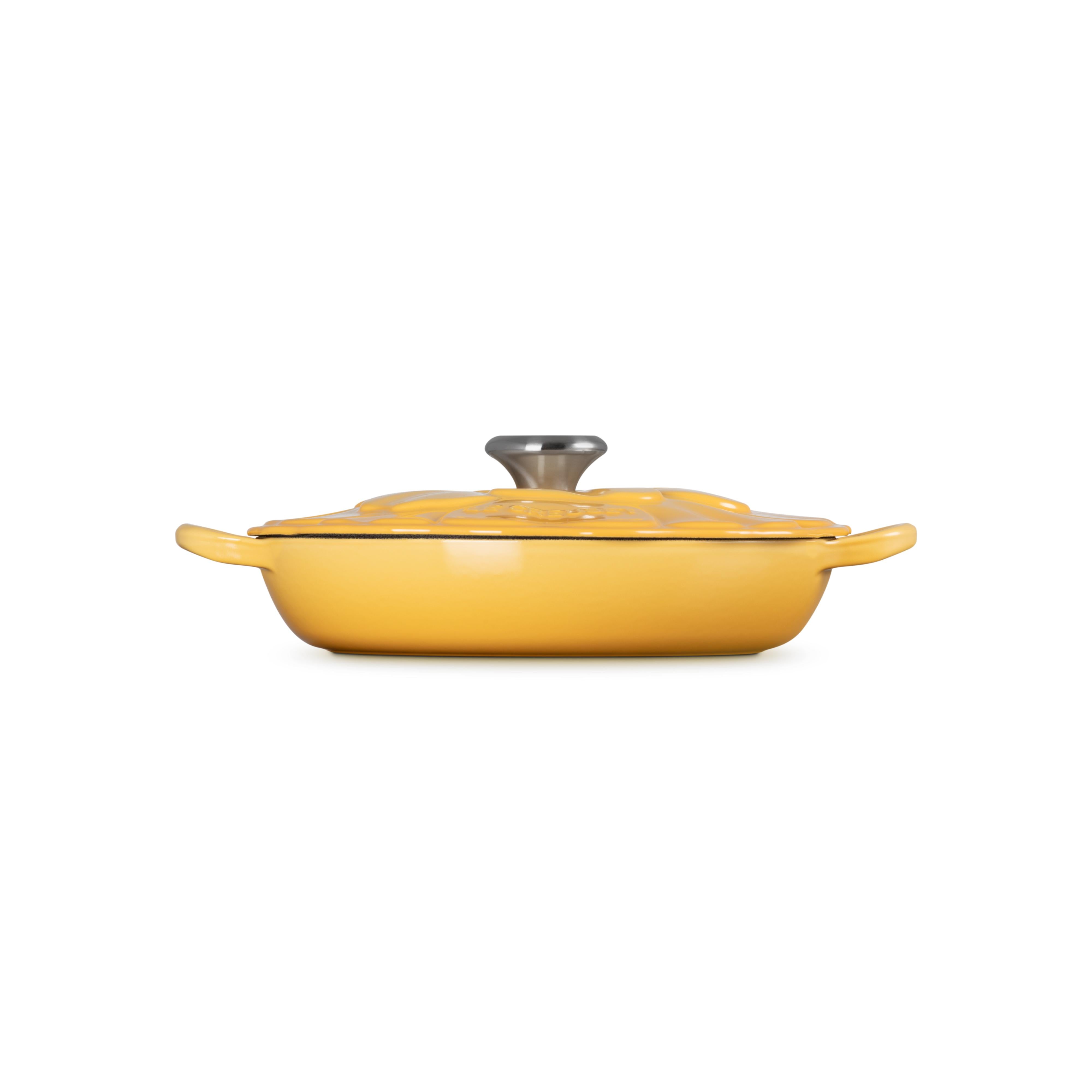 Le Creuset 2.2L Camomille Petal Braiser (26 cm)  side view