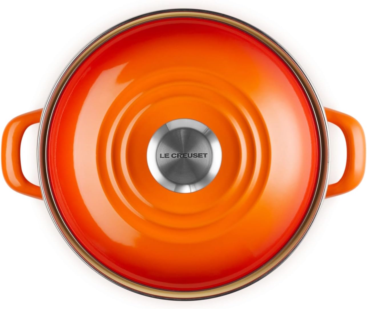 Le Creuset Petite Flame Enameled Steel Stock Pot  - 3.7 L Top