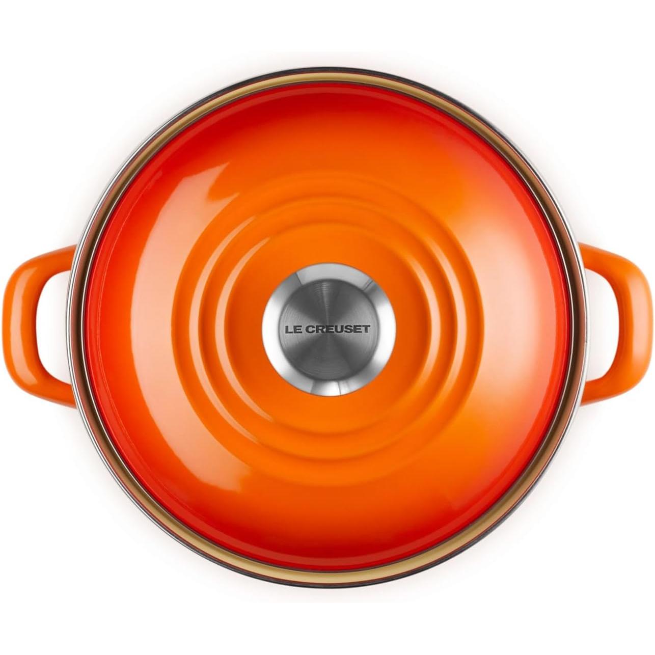 Le Creuset Petite Flame Enameled Steel Stock Pot  - 3.7 L Top