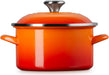 Le Creuset Petite Flame Enameled Steel Stock Pot  - 3.7 L Side
