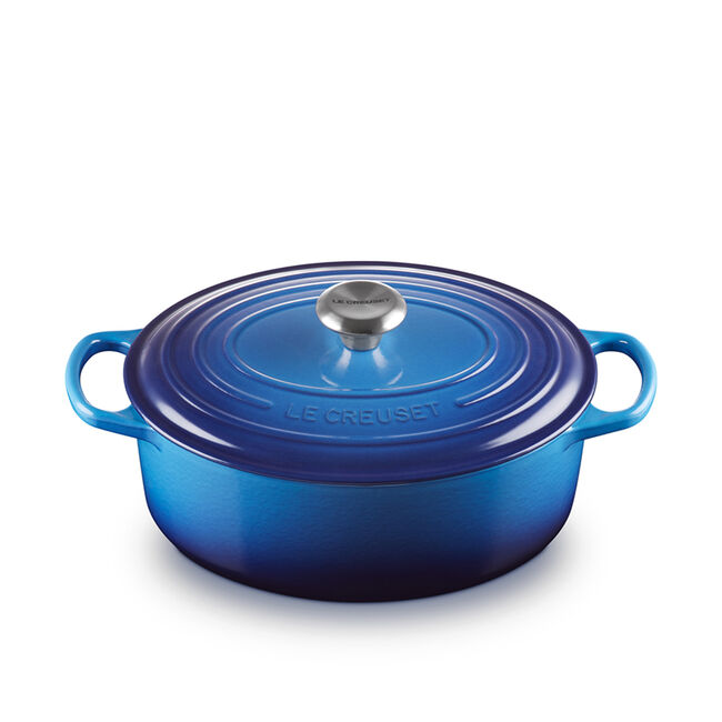 Le Creuset - 4.7L Blueberry Oval French/Dutch Oven — Consiglio's Le Creuset - 4.7L Blueberry Oval French/Dutch Oven — Consiglio's