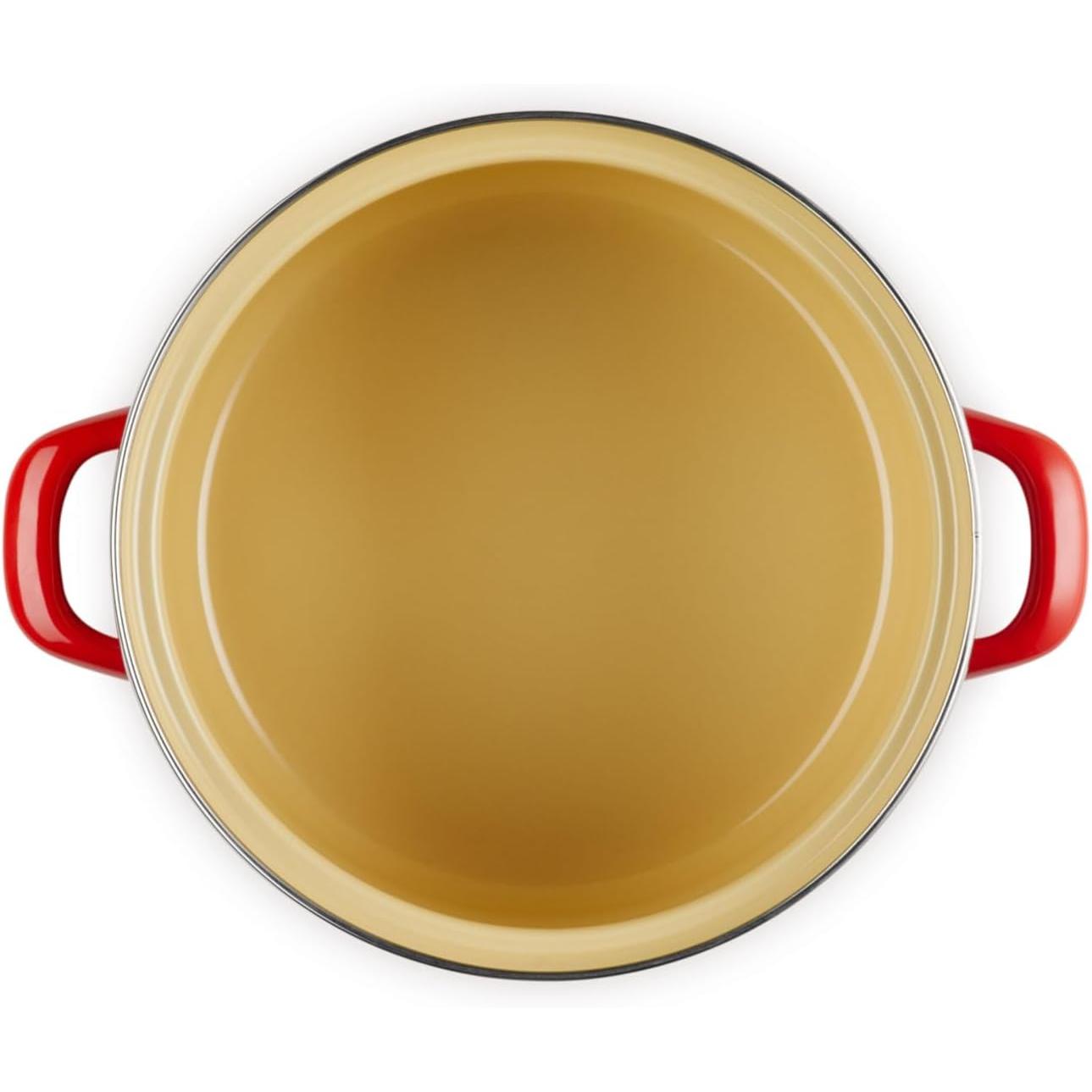 Le Creuset Petite Cerise Enameled Steel Stock Pot  - 3.7 L Interior