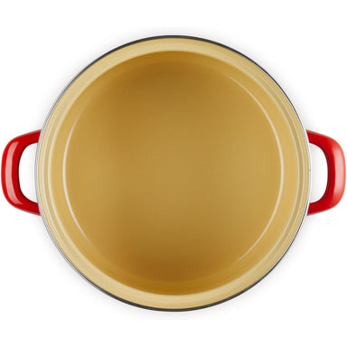Le Creuset Petite Cerise Enameled Steel Stock Pot  - 3.7 L Interior