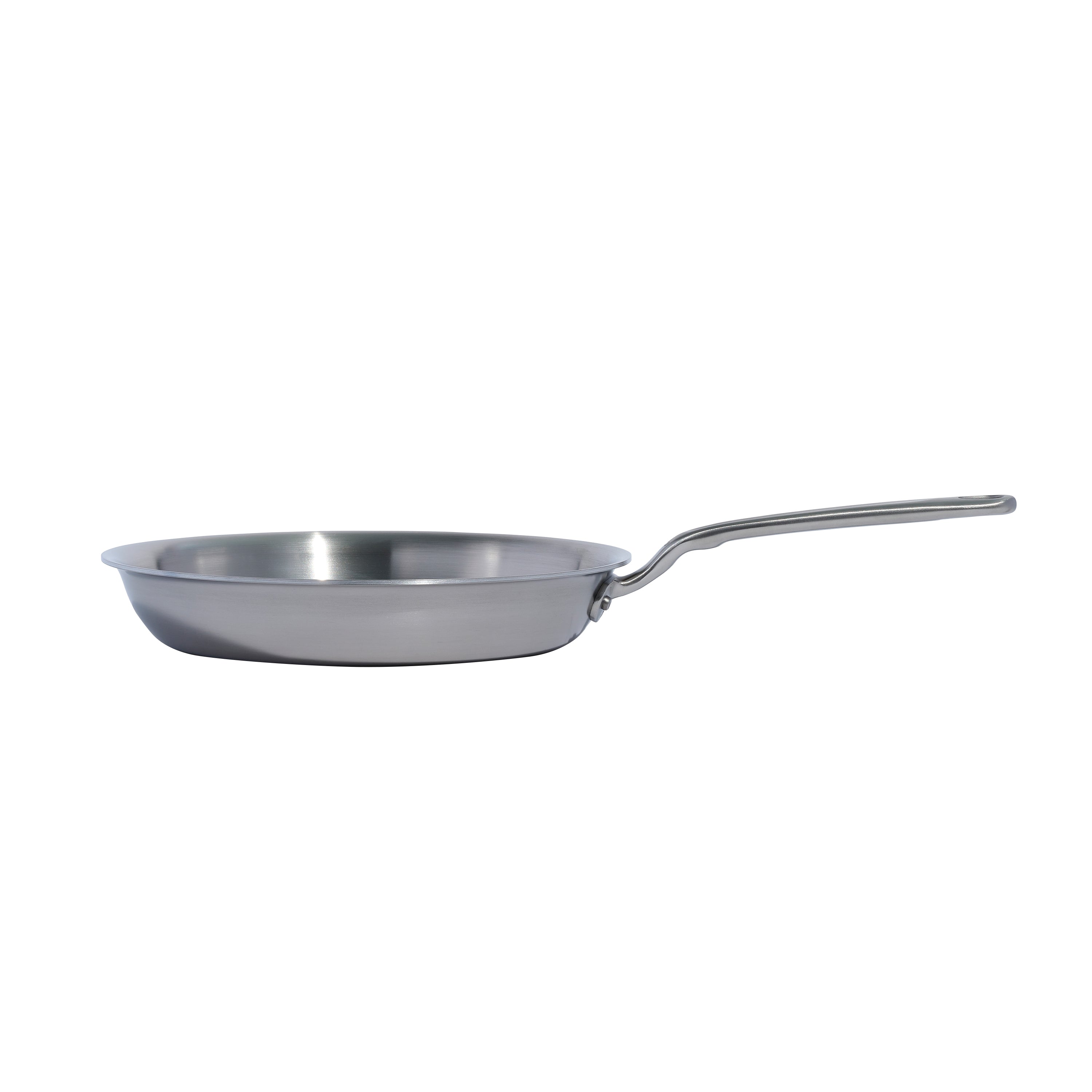 Made In Stainless Steel Clad Frying Pan 10" - Made in Italy Side