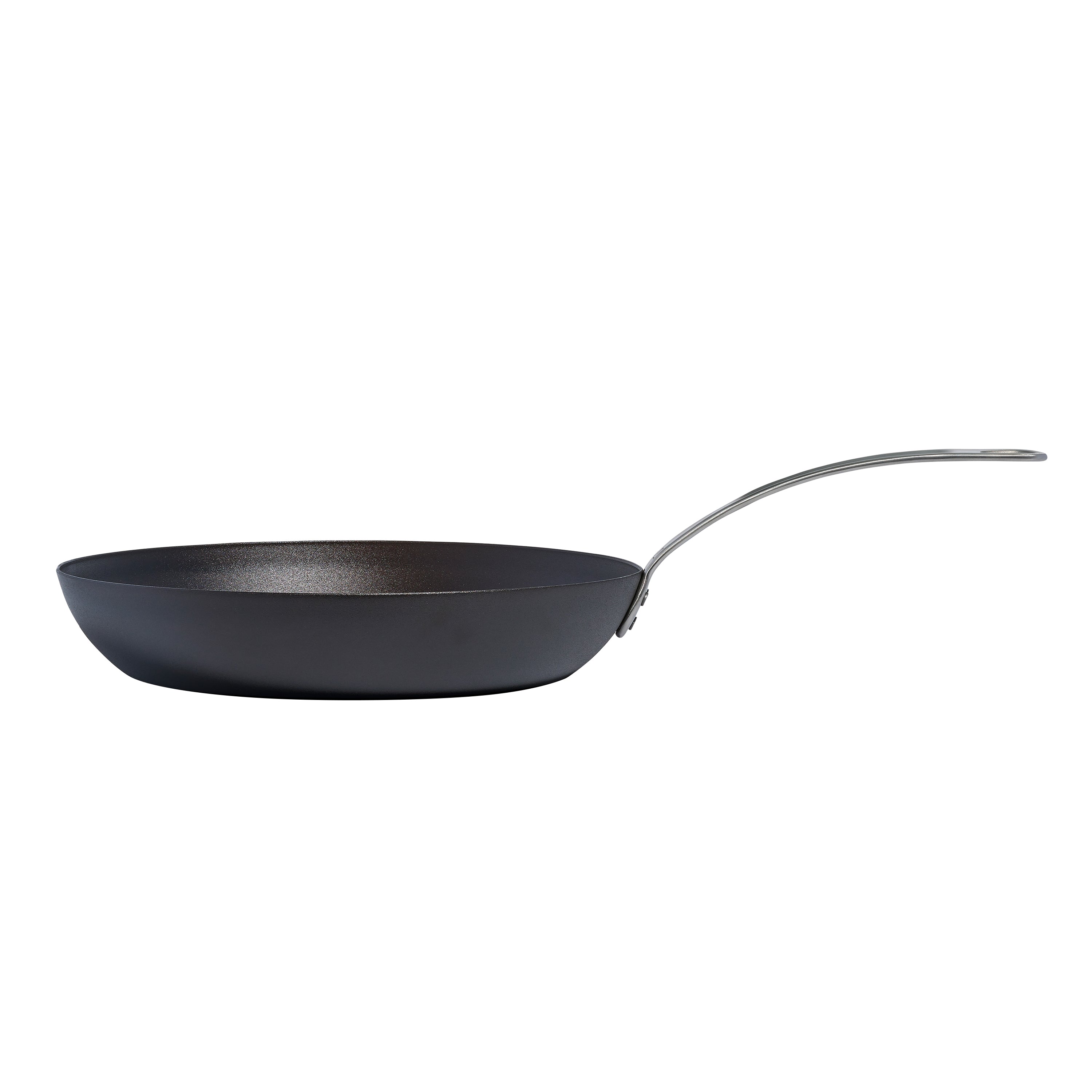 Seasoned Carbon Steel Frying Pan 12" Preseasoned  - Made in Sweden Side