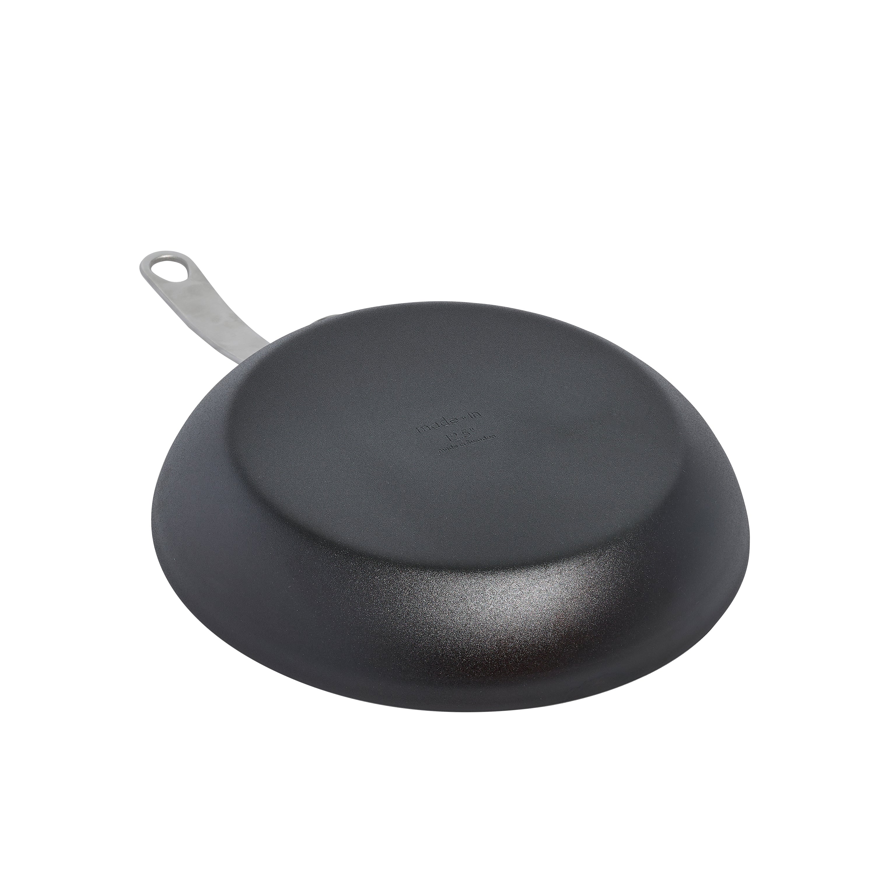Seasoned Carbon Steel Frying Pan 12" Preseasoned  - Made in Sweden Bottom