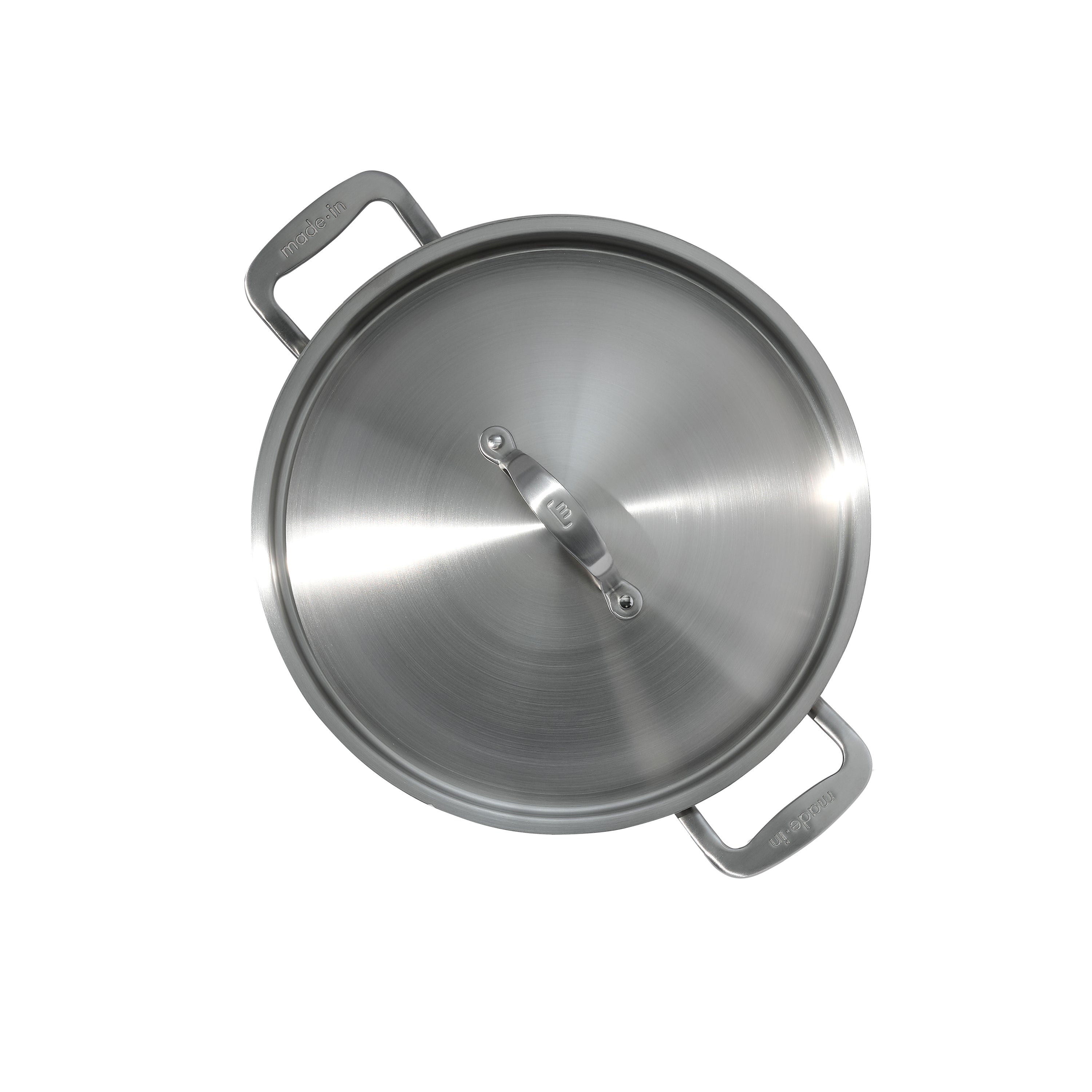 Made In Stainless Steel Clad Rondeau 6 QT - Made in Italy