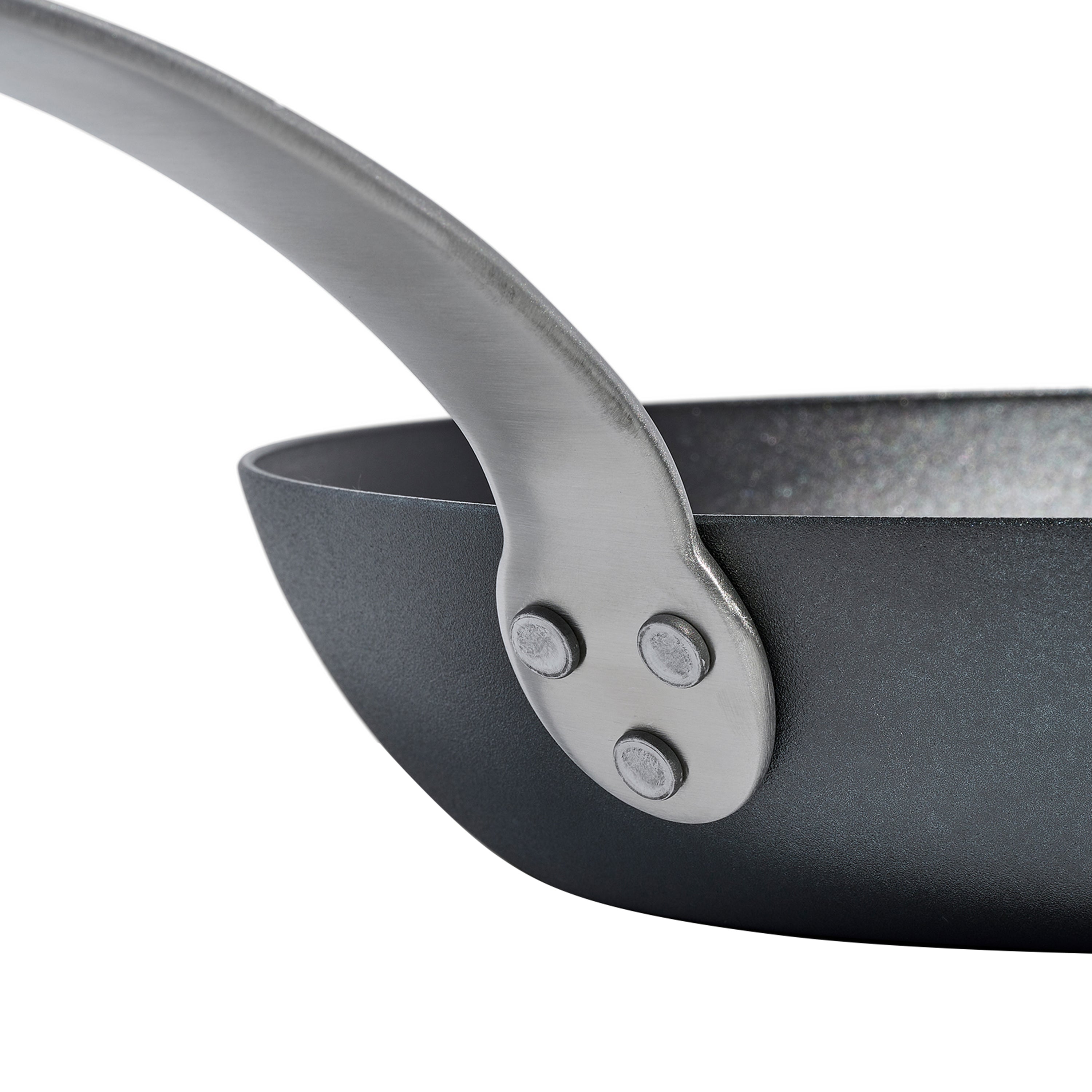 Seasoned Carbon Steel Frying Pan 10" Preseasoned  - Made in Sweden Rivets