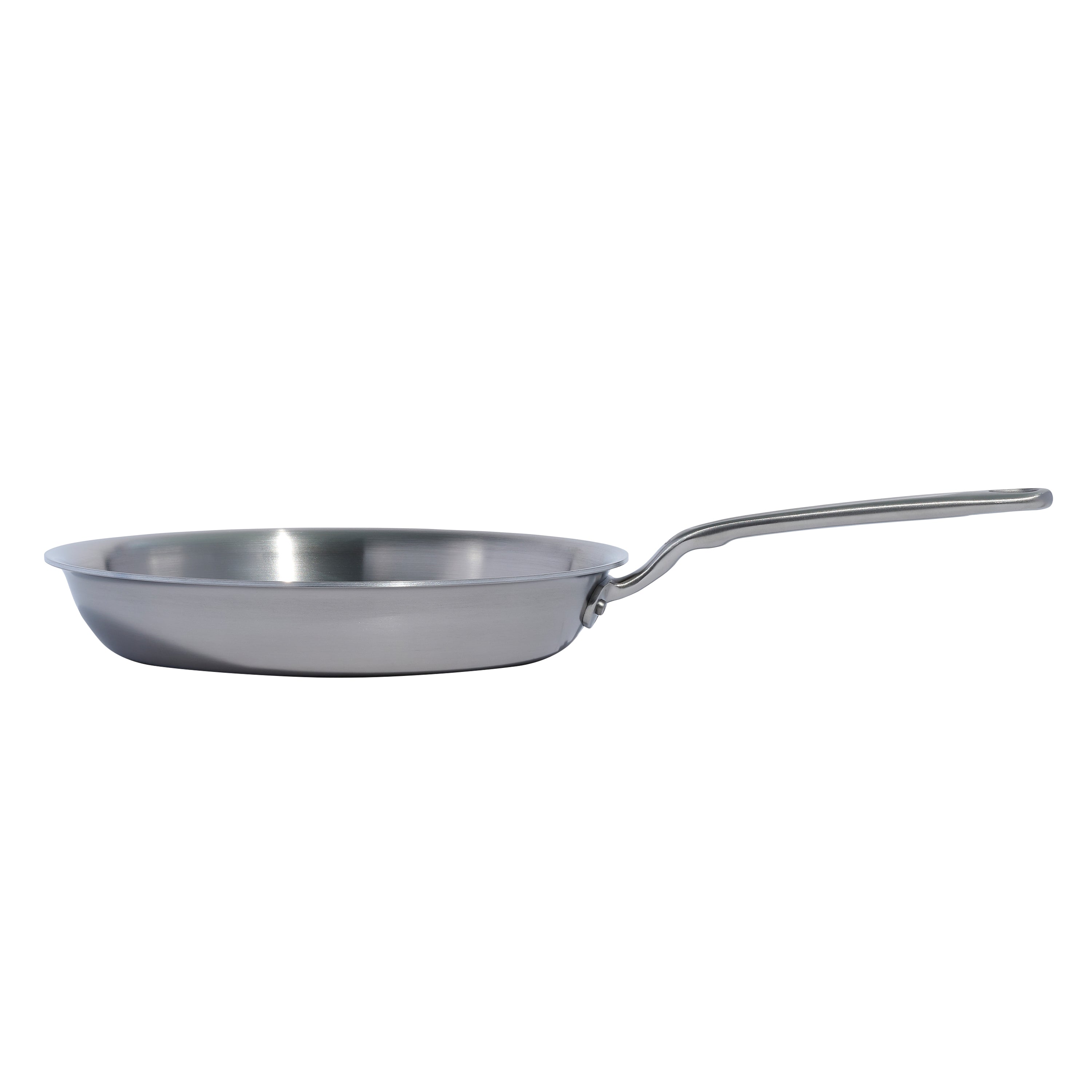 Made In Stainless Steel Clad Frying Pan 12" - Made in Italy Side