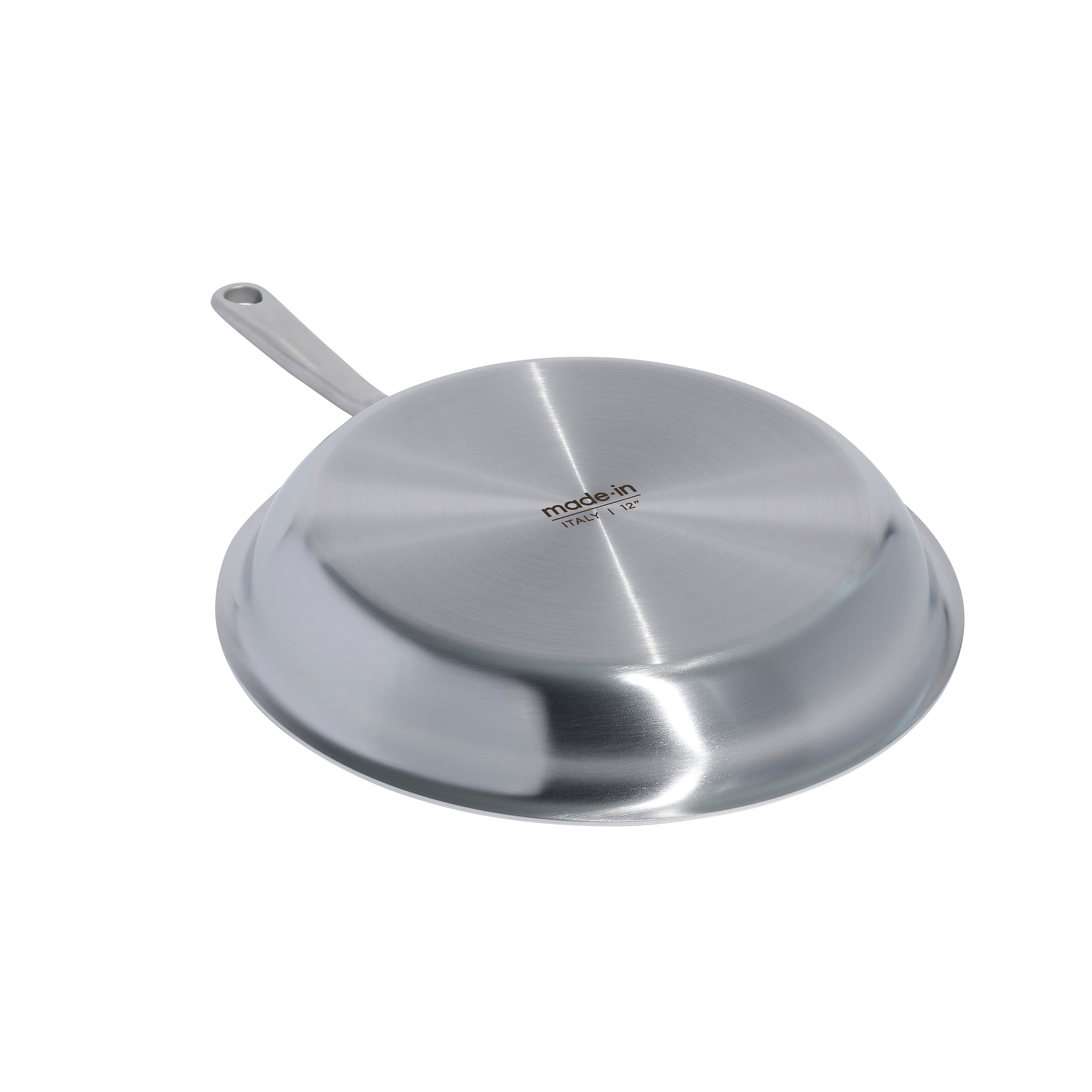 Made In Stainless Steel Clad Frying Pan 12" - Made in Italy bottom