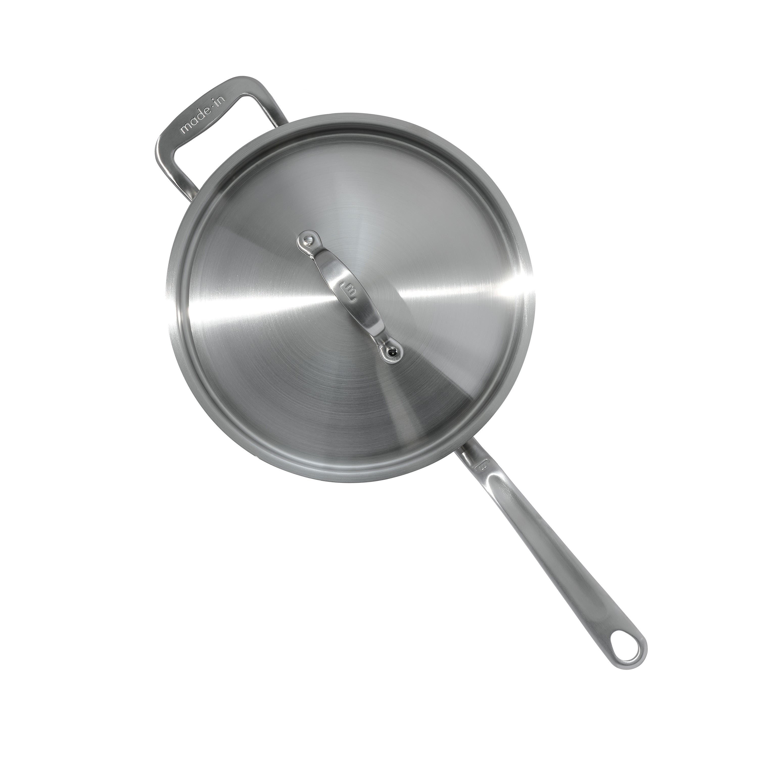 Made In Stainless Steel Clad Sauté Pan 3.5 QT - Made in Italy Top