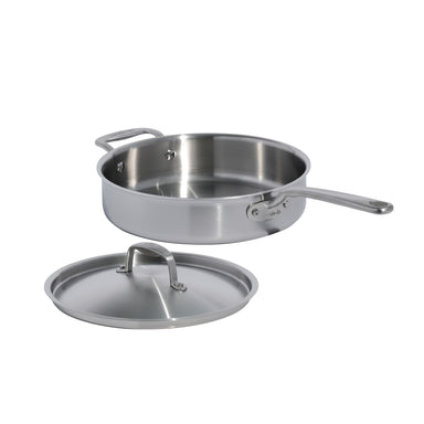 Made In Stainless Steel Clad Sauté Pan 3.5 QT - Made in Italy with Lid
