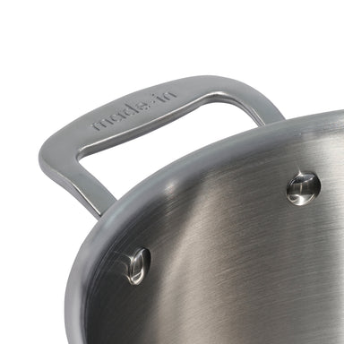 Made In Stainless Steel Clad Stock Pot 8 QT - Made in Italy Handle
