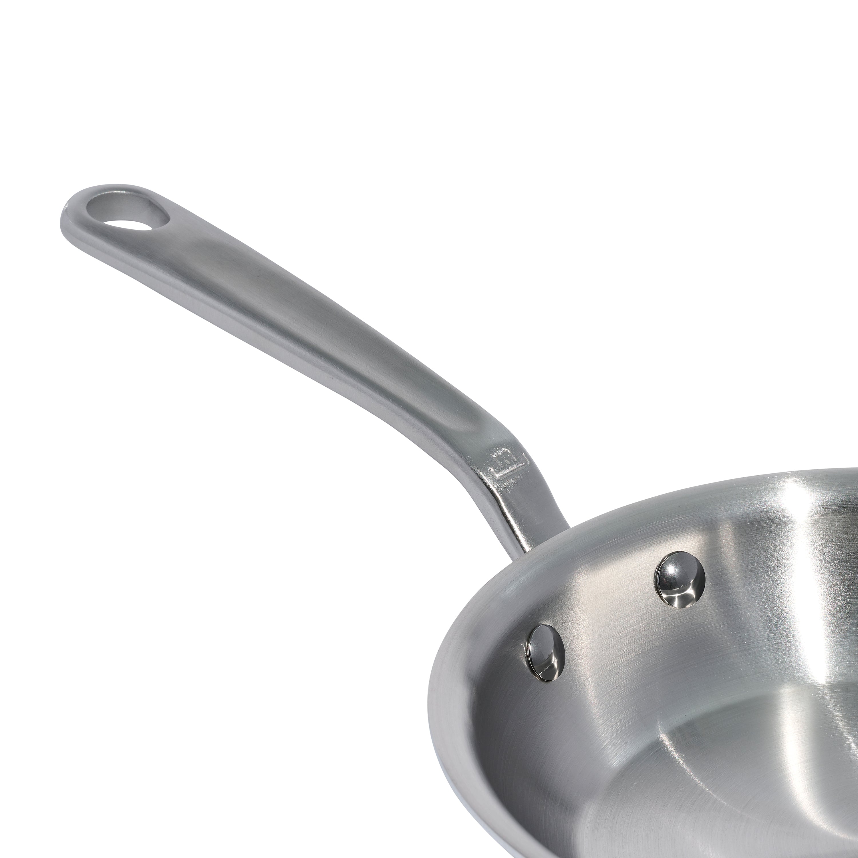 Made In Stainless Steel Clad Frying Pan 8" - Made in Italy Handle