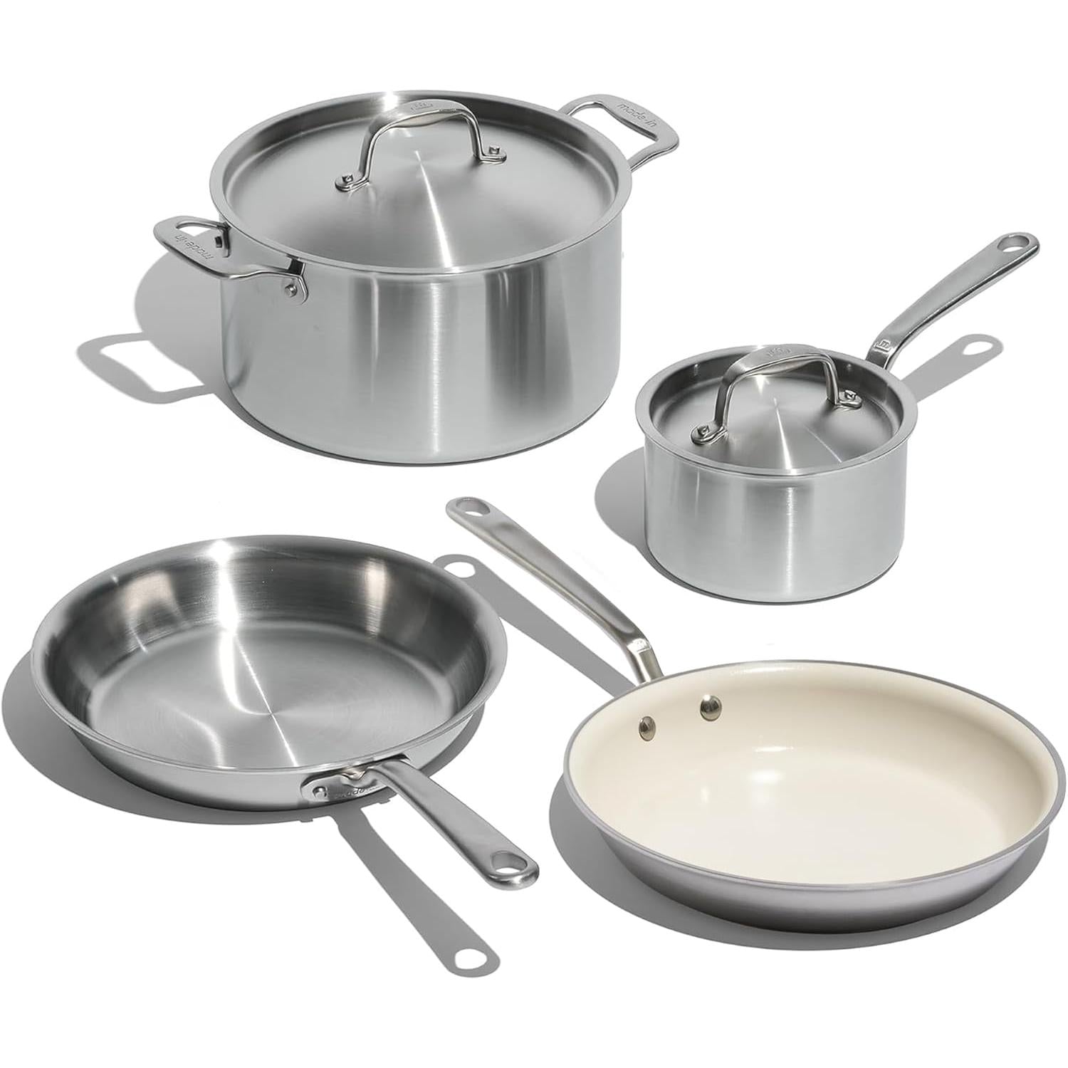 Made In 6 Piece Starter Set with 10" Ceramiclad Non Stick Frying Pan - Made in Italy