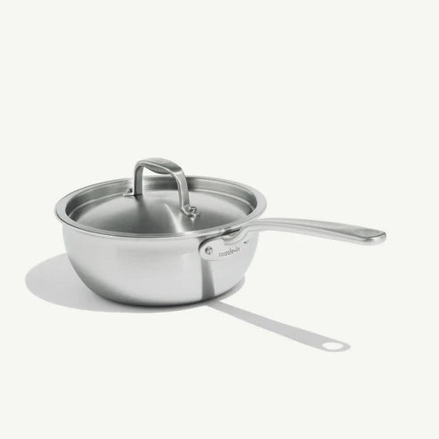 Made In Stainless Steel Clad Saucier 2 QT - Made in Italy