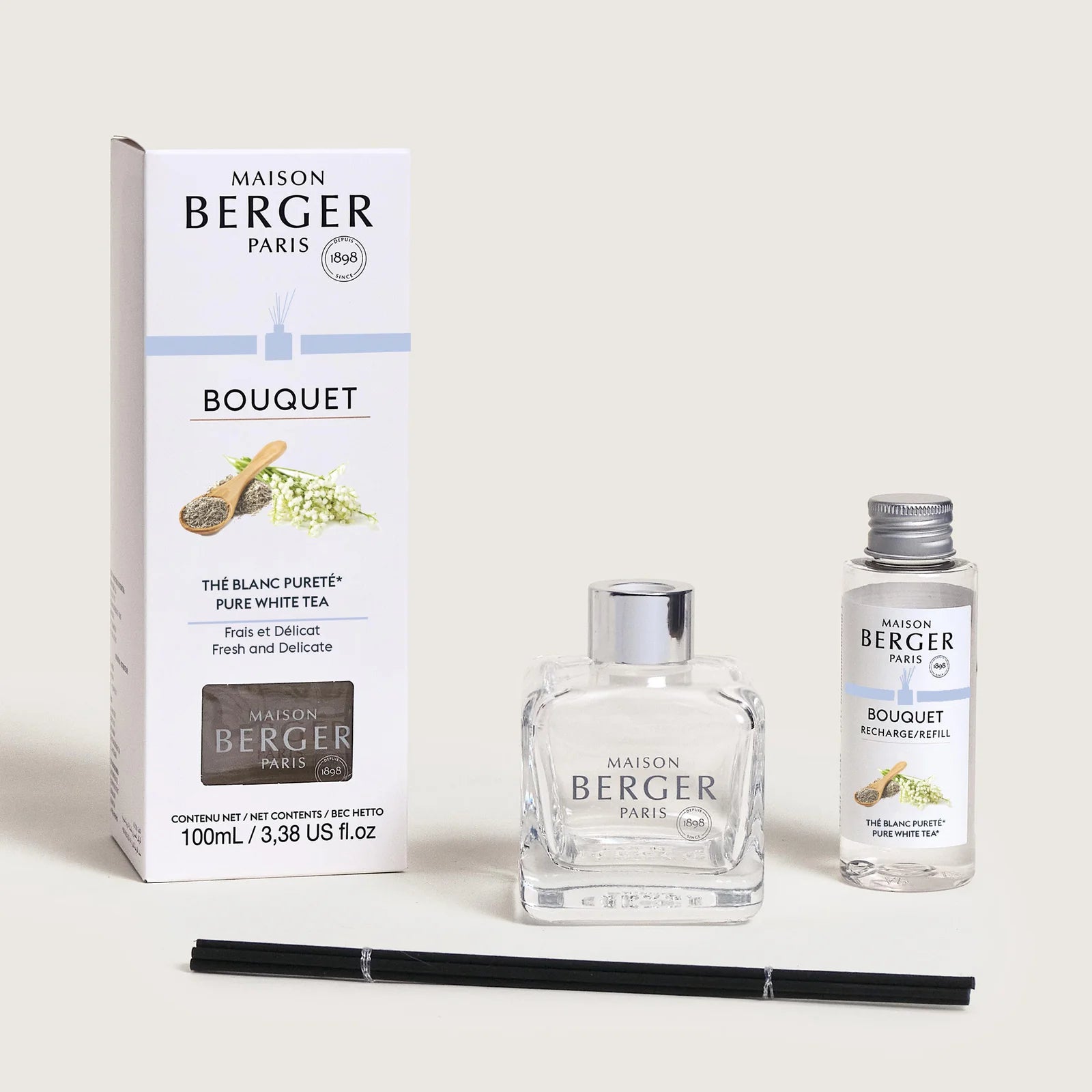 Parfum Berger - Pure White Tea Cube Bouquet - 126994 box