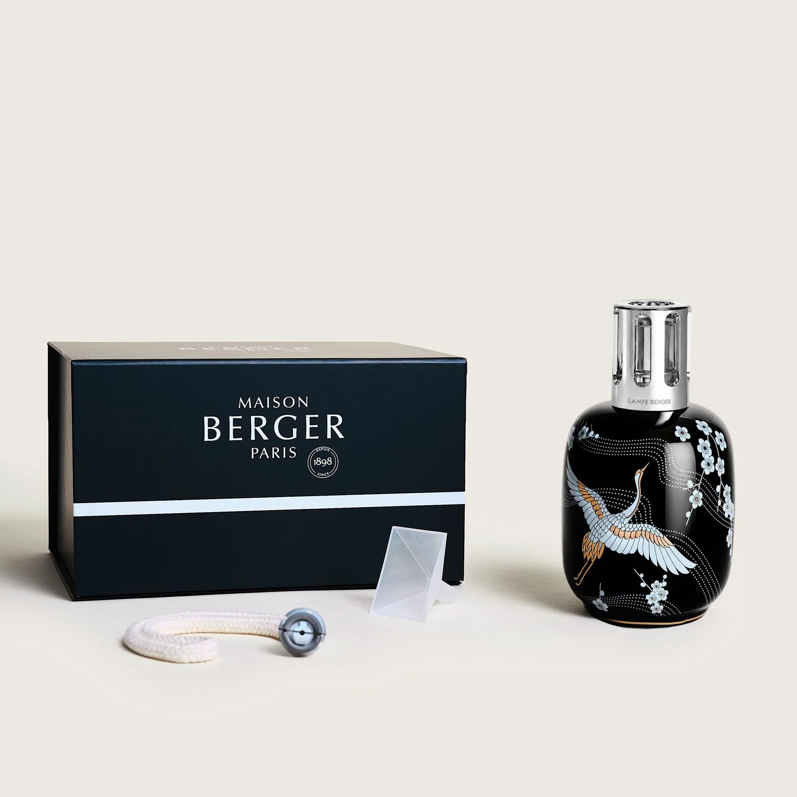 Maison Berger - Black Sakura Porcelain Lamp - 4909