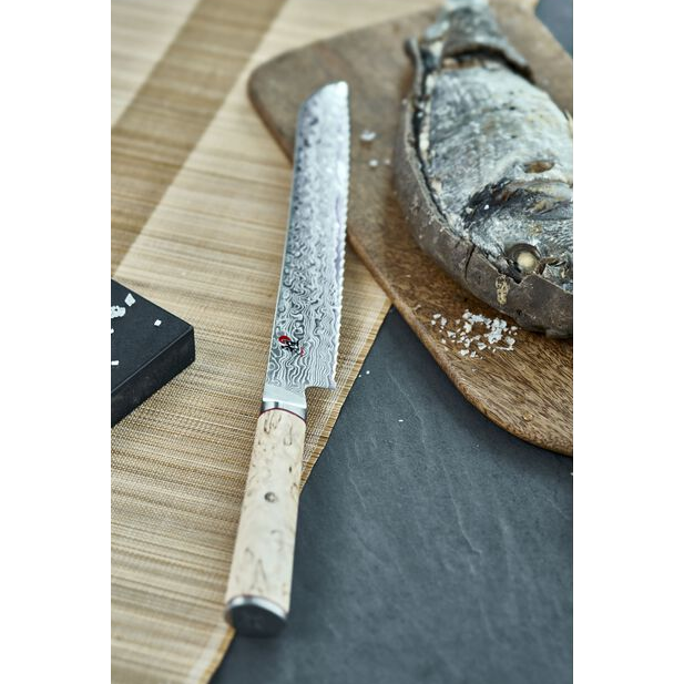 Miyabi Birchwood 5000MCD 9" Bread Knife 34376-231 - Made in Japan