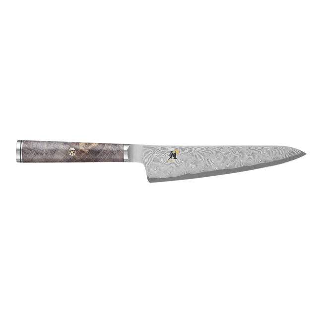 Miyabi 5000MCD67 8" Chef's Knife and 6" Prep Knife Black Maple 34411-000 2 Piece Set - Made in Japan
