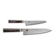 Miyabi 5000MCD67 8" Chef's Knife and 6" Prep Knife Black Maple 34411-000 2 Piece Set - Made in Japan