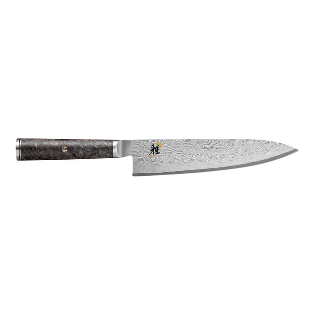 Miyabi 5000MCD67 8" Chef's Knife and 6" Prep Knife Black Maple 34411-000 2 Piece Set - Made in Japan