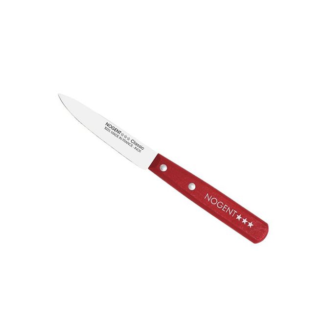Nogent Paring Knife 9 cm Red, Black or Cherrywood - Made in France