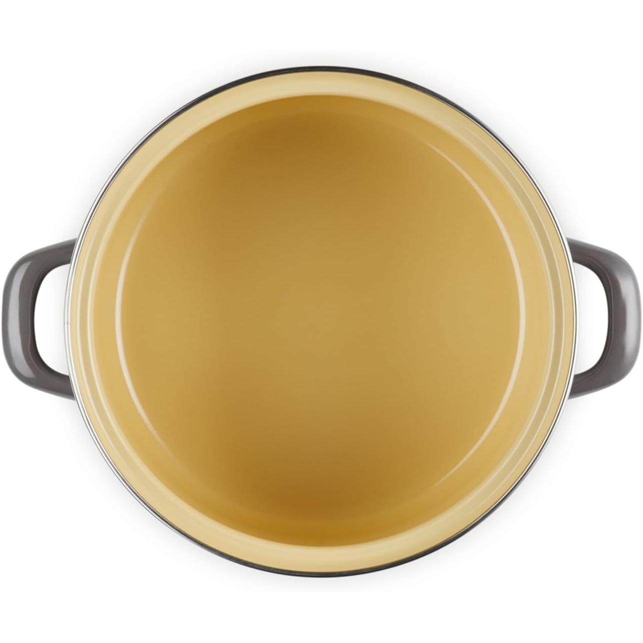 Le Creuset Petite Oyster Enameled Steel Stock Pot  - 3.7 L INTERIOR
