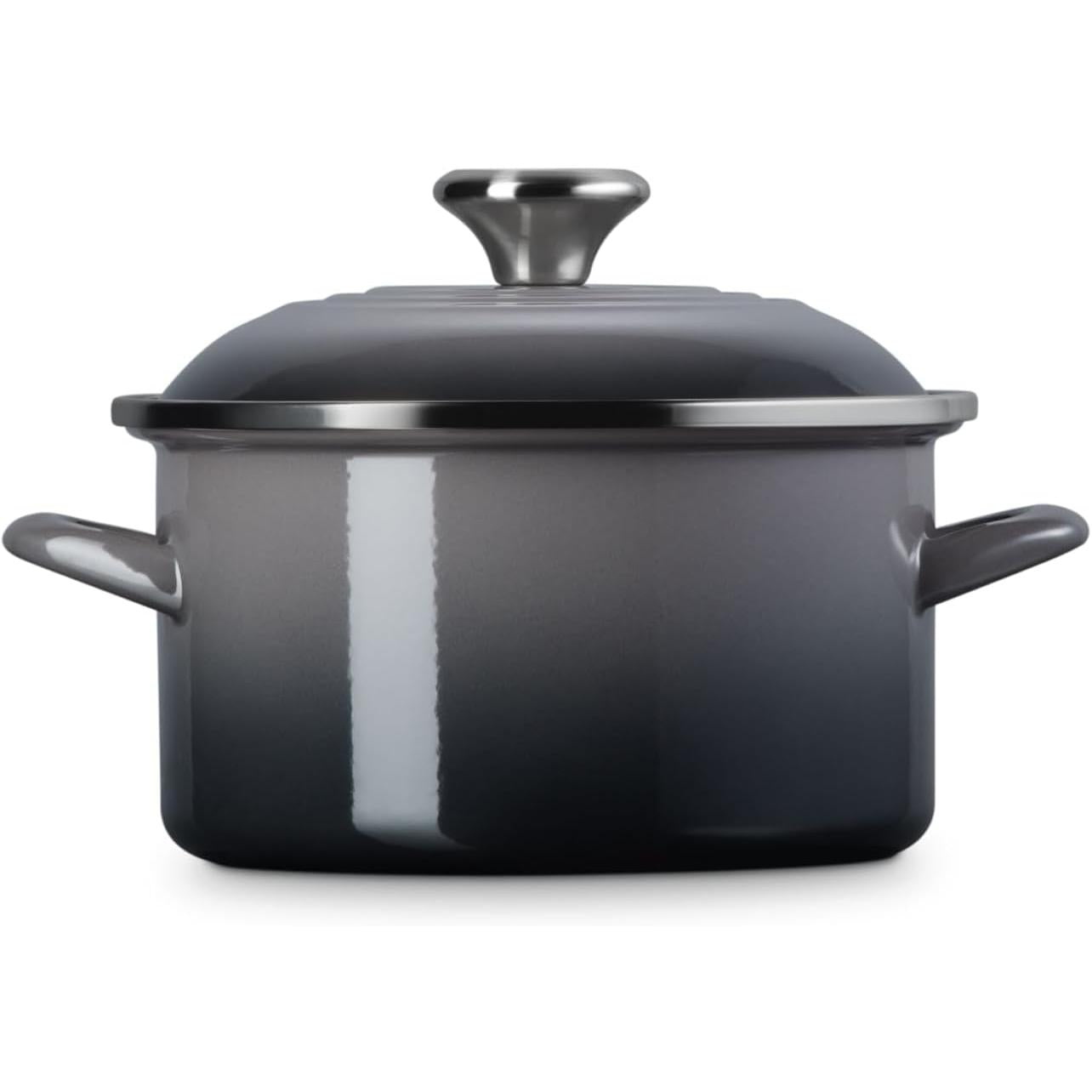 Le Creuset Petite Oyster Enameled Steel Stock Pot  - 3.7 L SIDE