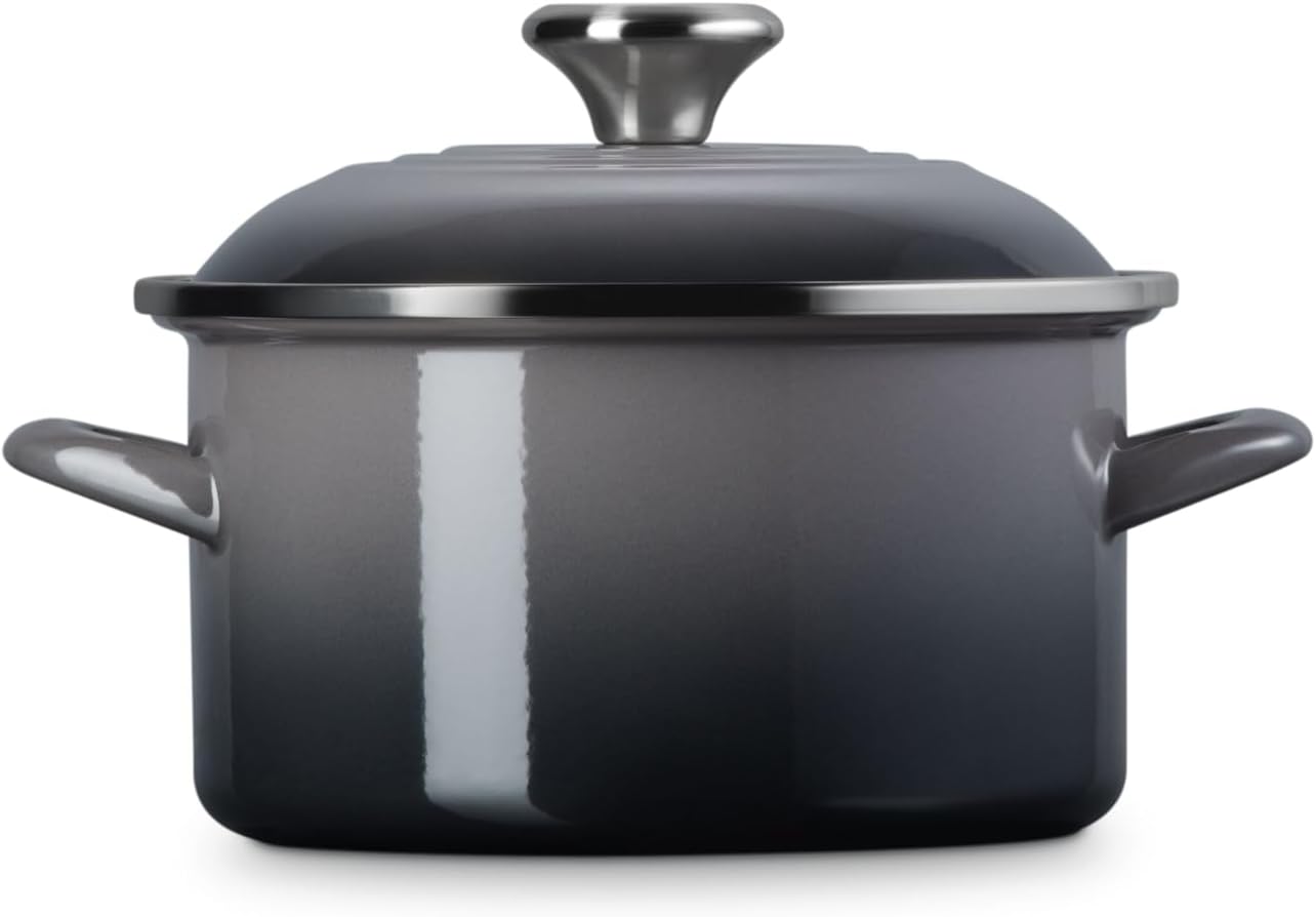 Le Creuset Petite Oyster Enameled Steel Stock Pot  - 3.7 L SIDE