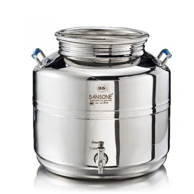 Sansone Europa Water Dispenser 25L/6.6 gal 18/10 Stainless Steel Canister – NSF Certified – Made in Italy
