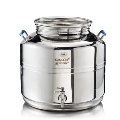 Sansone Europa Water Dispenser 25L/6.6 gal 18/10 Stainless Steel Canister – NSF Certified – Made in Italy - Open Box