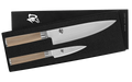Shun Cutlery Classic Blonde 2-Piece Starter Set Model 8" Chef’s Knife and 3.5" Paring Knife DMS0220W- Made in Japan