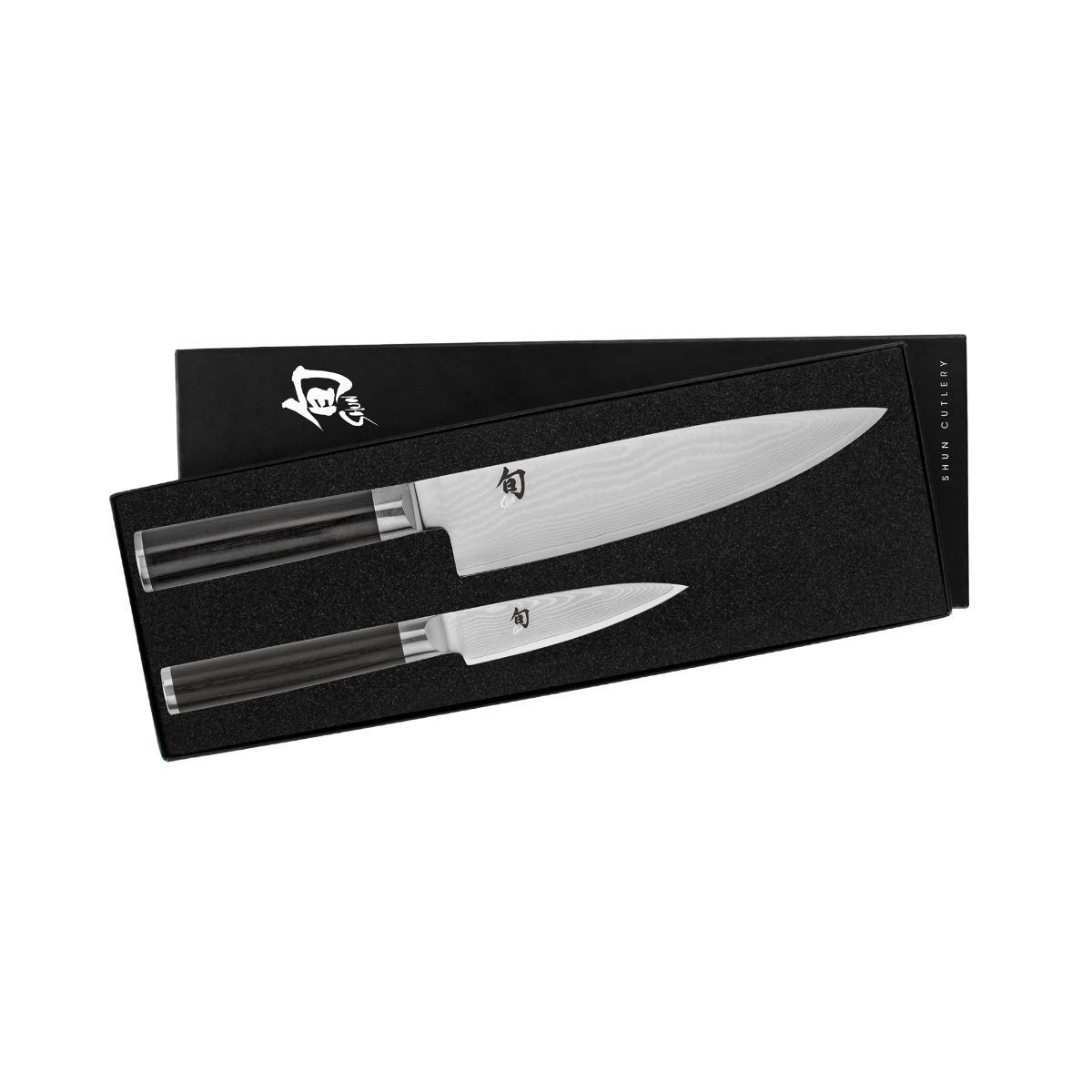 Shun Cutlery Classic 2-Piece Starter Set Model 8" Chef’s Knife and 3.5" Paring Knife DMS0220 - Made in Japan