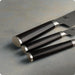 Shun Cutlery Classic 3 Piece Starter Set 8” Chef's Knife, 3.5” Paring 3.5", 6” Utility Knife DMS300 - Made in Japan Handles