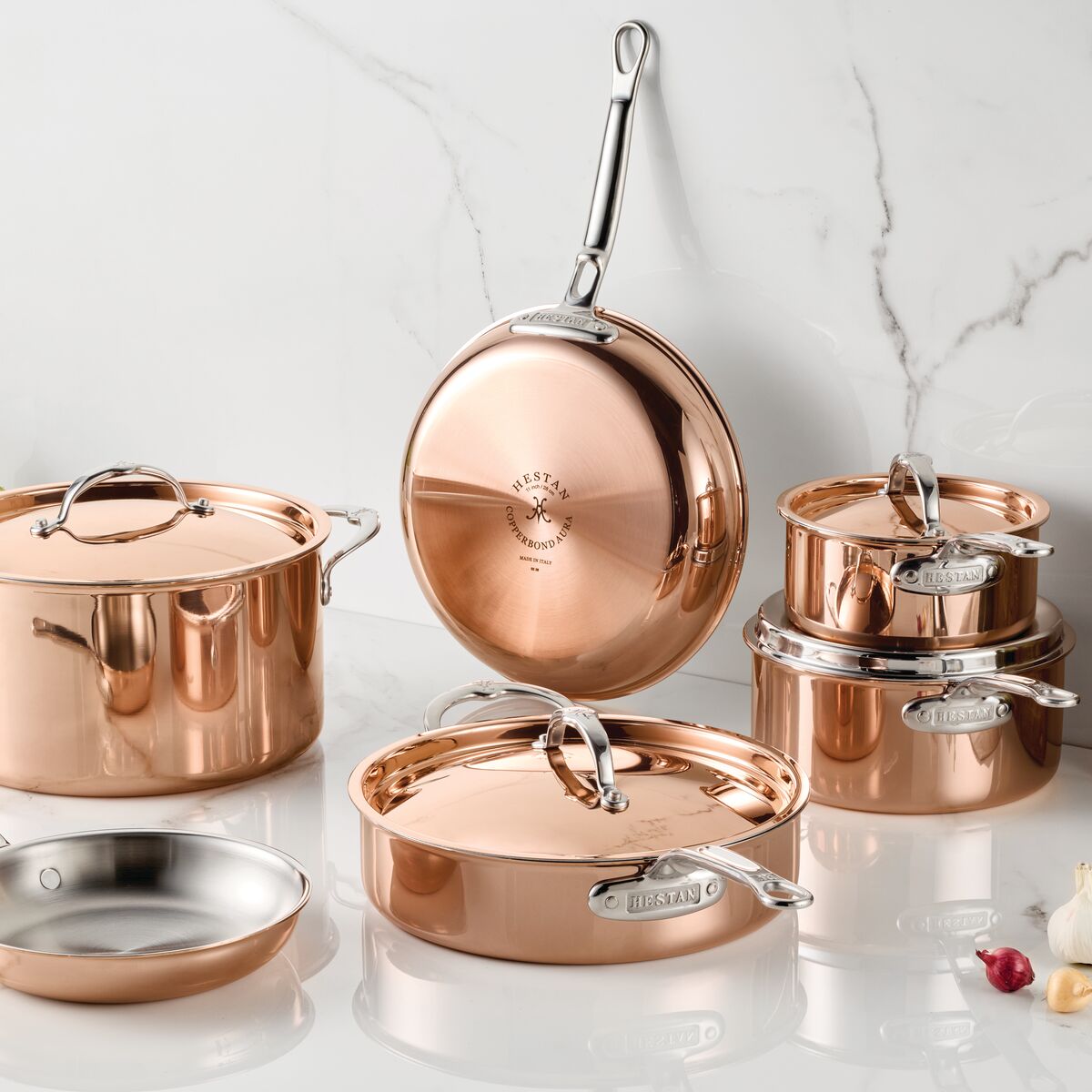 Hestan CopperBond 10-Piece Induction Aura Set - Made in Italy - 31832