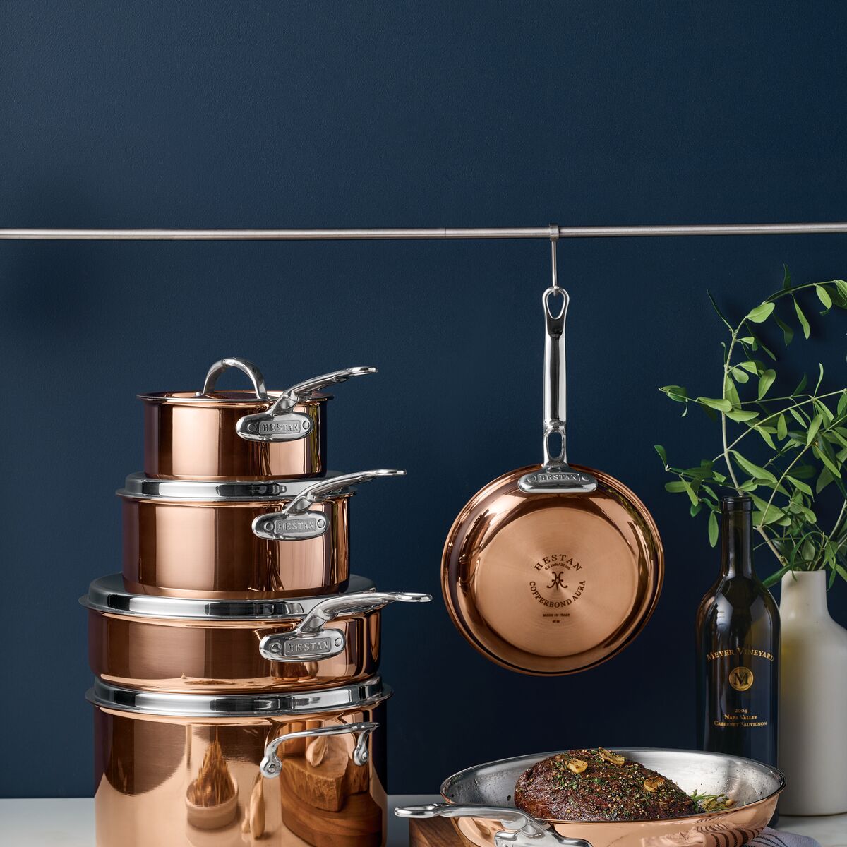 Hestan CopperBond 10-Piece Induction Aura Set - Made in Italy - 31832