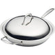 Tramontina Signature Tri-Ply Clad Stainless Steel Wok Induction Ready (12") - Made in Brazil