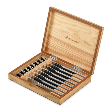 Wüsthof 8-Piece Stainless Mignon Steak Knife Set in Gift Box