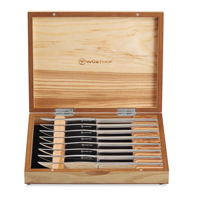 Wüsthof 8-Piece Stainless Mignon Steak Knife Set in Gift Box