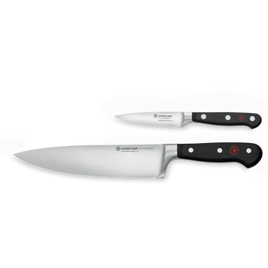 Wüsthof Classic 2-Piece Starter Knife Set 8" Chef's Knife and 3.5" Pairing Knife - Made in Germany