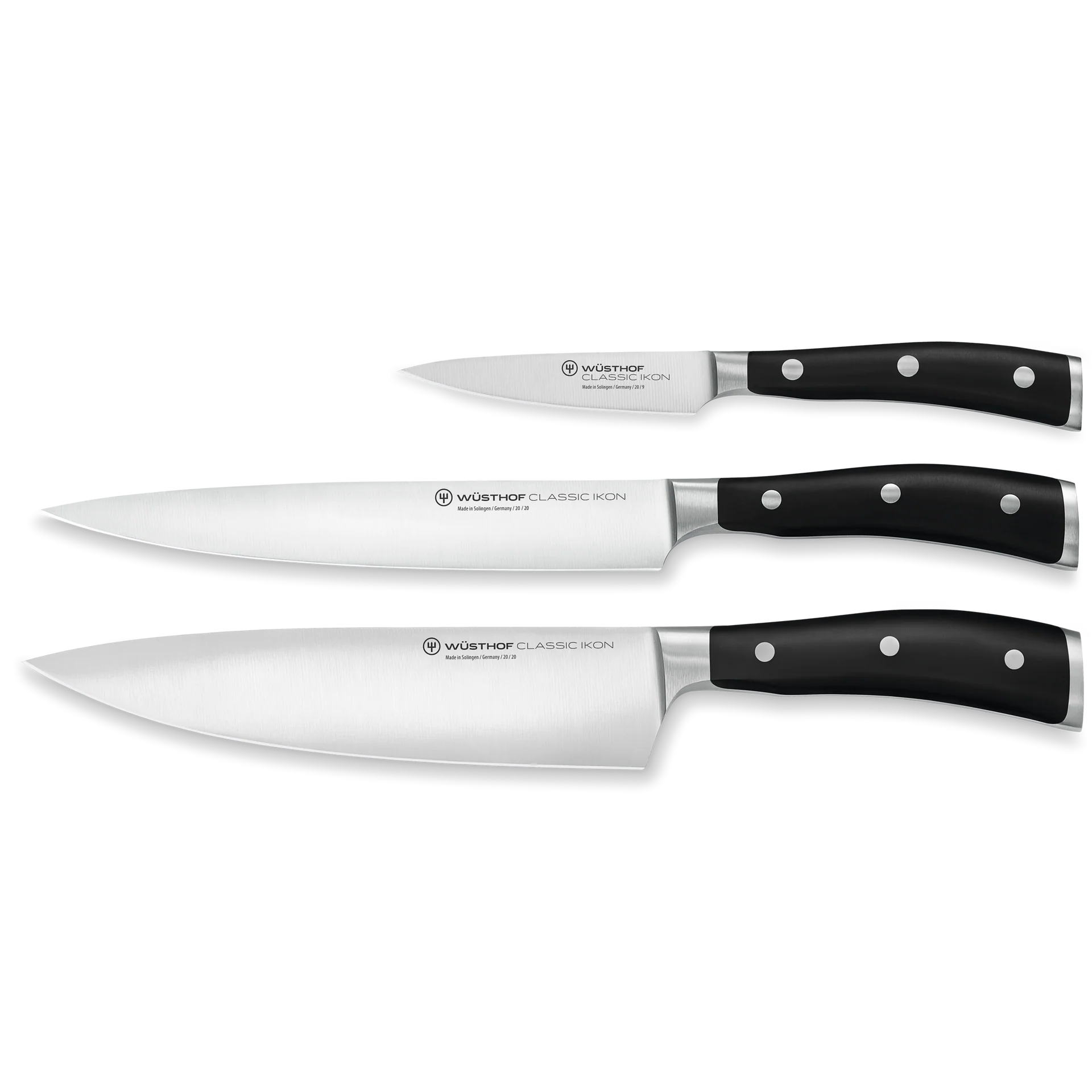 Wüsthof Classic Ikon 3-Piece Knife Set- Made in Germany