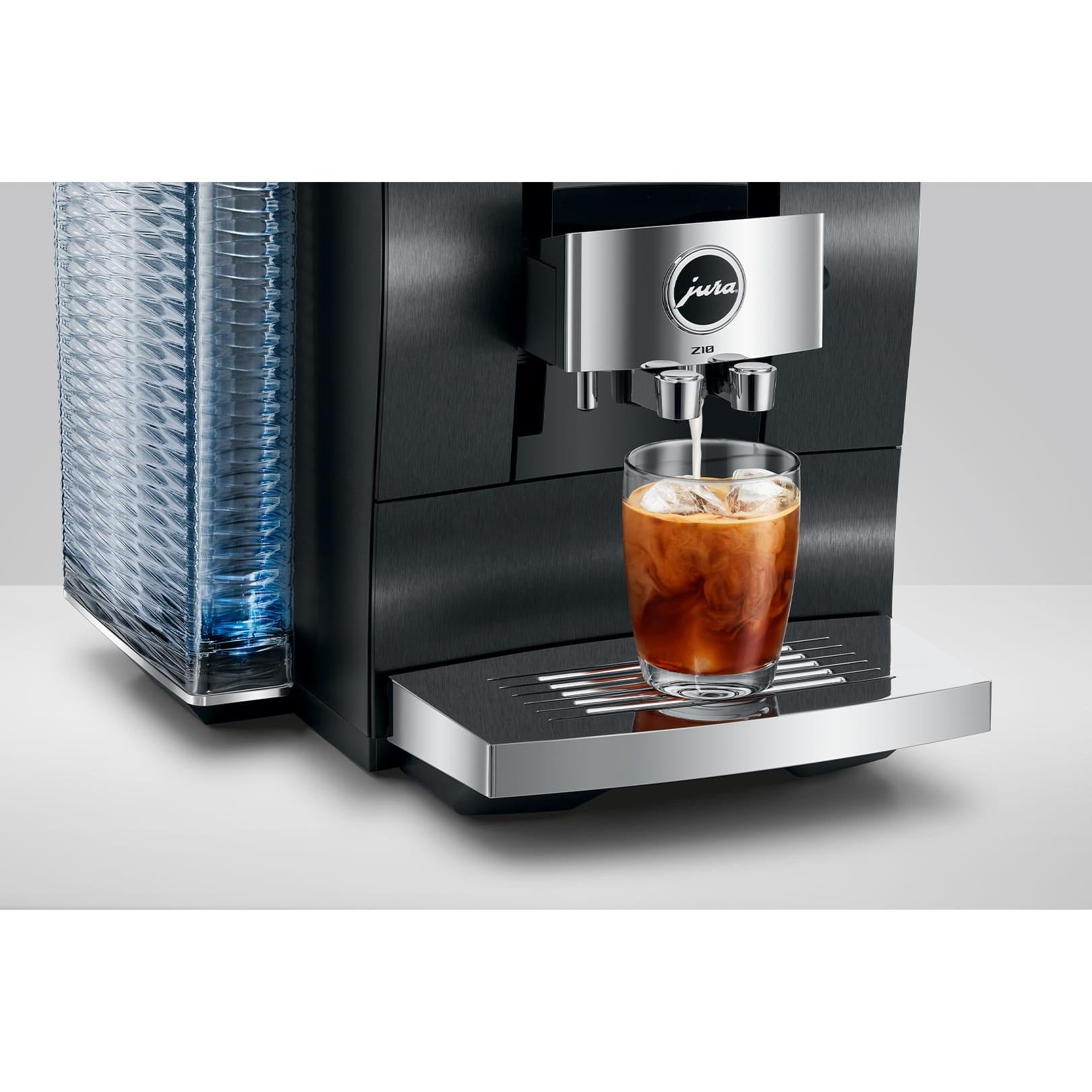 JURA Z10 Aluminum Black Super Automatic Espresso Machine, Makes 51 Specialty Beverages #15702 (2026) cold brew