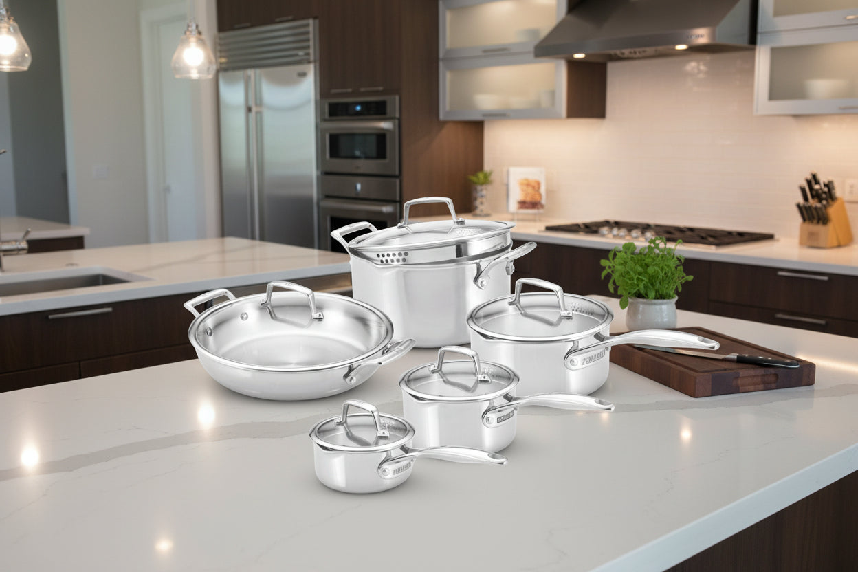 Zwilling Energy X3 Cookware set 10 Piece 18/10 Stainless Steel - 71150-005